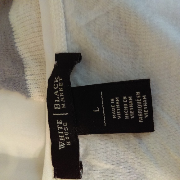 WHBM Gray White Tunic Top 3 ITEMS FOR $25 - Picture 5 of 5